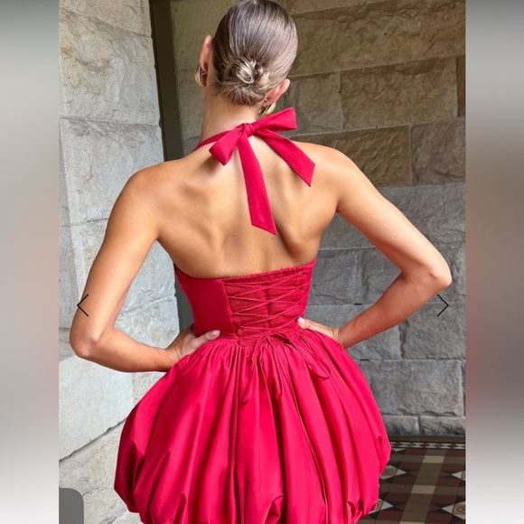 Maricia Mini Dress - Red - Picture 2 of 4